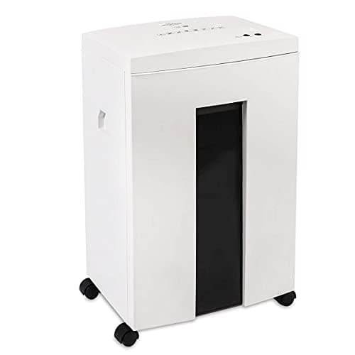 Image of WOLVERINE 18-Sheet 60 Mins Running Time Cross Cut High Security Level P-4 Heavy Duty Paper/CD/Card Ultra Quiet Shredder for Home Office with 22-Litre Pullout Waste Bin SD9113(White)