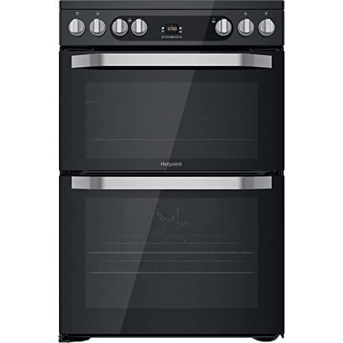 Image of Hotpoint 60cm Double Oven Electric Cooker - Black