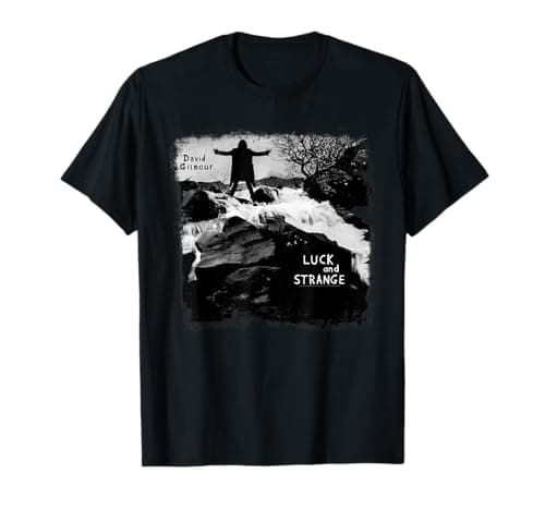 Image of David Gilmour Luck and Strange Song Titles T-Shirt