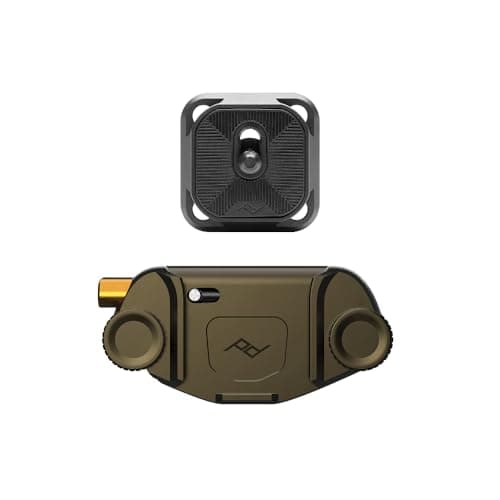 Image of Peak Design V3 KELP Camera Clip Plate DSLR Mount Compact Body & Point & Shoot, Safe, Stable and Accessible, Attaches to Straps and Belts, Quick Release, Capacity