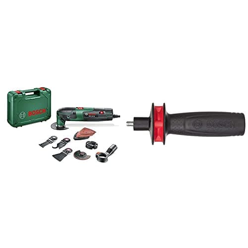 Image of Bosch Home and Garden Multi-Tool PMF 220 CE Set (220 W, in case) & Professional 2609256D59 Handle with Vibration Control M8, Black