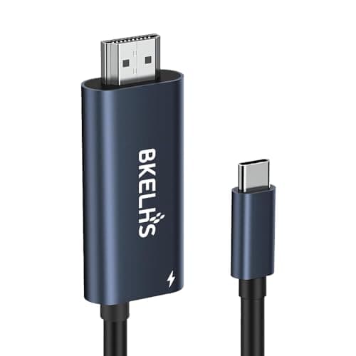 Image of USB C to HDMI Cable 2 in 1 Steam Deck Adapter 4K 60Hz HDMI 100W Charging Port, Monitor TV Connector Cable USB C Dock for Steam Deck OLED/ROG Xbox Ally/iPad/Samsung Galaxy Dex/Tablet/iPhone 17 6.6TF/2M