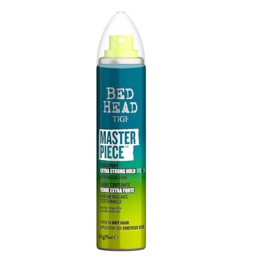 Image of Bed Head by TIGI - Masterpiece Shiny Hairspray - Strong Hold - High Shine Finish - Travel Size Hair Styling - 75 ml