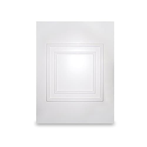 Image of White UPVC Hanover Half Door Panel MDF Reinforced Raised Moulded (w:700mm x h:900mm) 28mm Thick