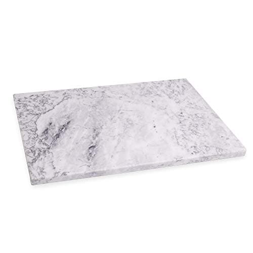 Image of White Marble Chopping Board | Worktop Saver | Suitable for Meat, Fish & Vegetables | Large Chopping Boards | Hard Wearing | M&W