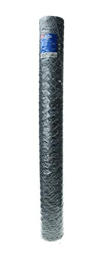 Image of Astone heavy duty galvanised chicken wire netting roll, ideal for florists: 900mm wide, 10m long, 25mm mesh, 20g wire diameter