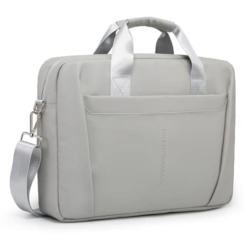 Image of GAOCHY 13-14 Inch Laptop Shoulder Bag Business Briefcase Water Resistant Computer Messenger Bags Compatible with MacBook Pro 14, MacBook Air 13 M4 2025, 14 Inch Chromebook, IdeaPad, Vivobook, Grey