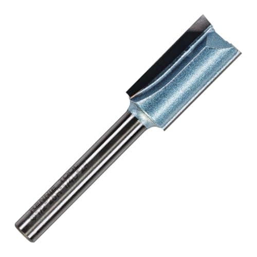 Image of Rennie Tools - 12.7mm (1/2") Cutting Diameter x 25mm Flute x 1/4" Shank TCT Tipped 2 Flute Straight Router Cutter Bit. Compatible With Makita Bosch Trend Katsu Dewalt Router Etc. 12.7mm Router Bit