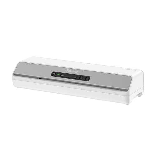 Image of Fellowes Amaris A3 Laminator Machine for Office Use - Rapid 1 Minute Warm Up Time with Auto Shut Off Feature & Sleep Mode Feature – 80-175 Micron – 10 A4 Laminating Pouch Starter Pack Included - White