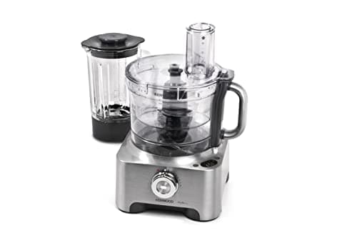 Image of Kenwood MultiPro Sense Food Processor, 3.5 Litre Bowl, 1.6 Litre Thermo-resist Glass Blender, 4 attachments, 5 Slicing and Grating Plates, Built in Weighing Scale, 1000 W, FPM810, Silver