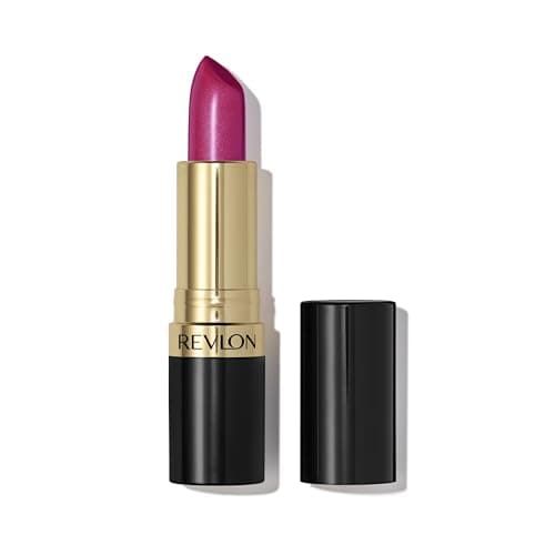 Image of REVLON Super Lustrous Pearl Lipstick, Creamy Formula for Soft and Plump Lips, Hydration Feeling, 657 Fuchsia Fusion, 0.15 oz