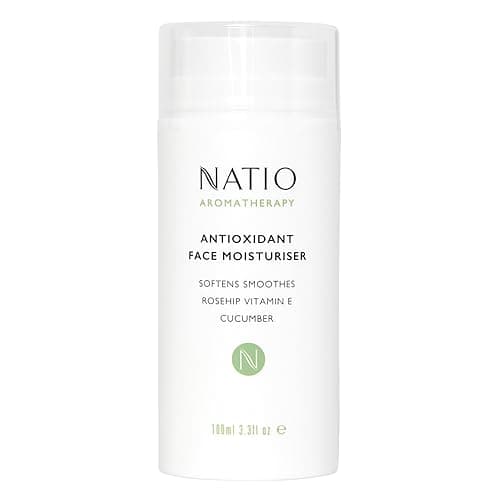 Image of Natio Australia Aromatherapy Antioxidant Face Moisturiser, 100 ml - Anti-Aging Face Cream - Rosehip and Vitamin E - Face Lotion for All Skin Types
