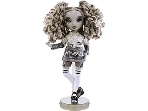 Image of Rainbow High Shadow High Series - NICOLE STEEL - Greyscale Fashion Doll with Curly Hair, Two Designer Outfits, & Accessories - Collectable - For Kids Ages 6+