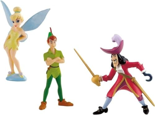 Image of Bullyland Walt Disney Peter Pan 3 Figures Playset with Tinkerbell and Captain Hook