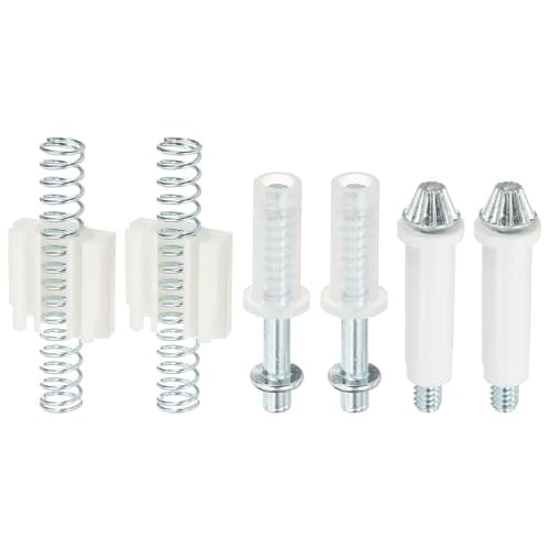 Image of sourcing map 2 Pack Bifold Door Hardware, Bi-Fold Sliding Closet Door Repair Kit Included Top and Bottom Pivot, Spring Clip for Folding Closet Sliding Doors