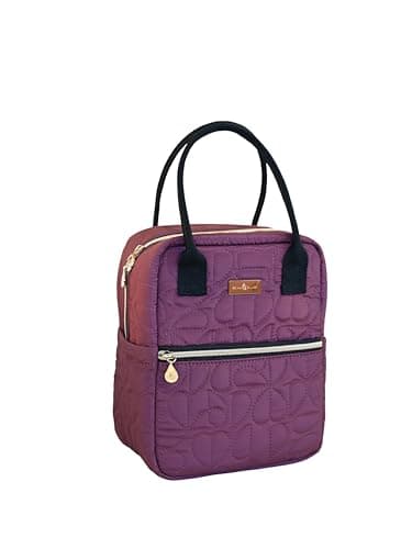 Image of BEAU & ELLIOT Oxford Quilted Upright Lunch Bag, 6 Litre (Mulberry)