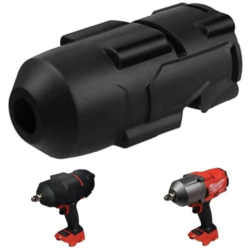 Image of Wjelet Impact Cover for Milwaukee, High Torque Wrench Rubber Protective Boot for M18 1/2" Impact Wrench 2767-20, 2863-20, Durable Rubber Protective Cover