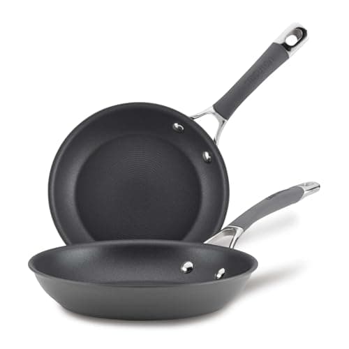 Image of Circulon 83905 Radiance [Hard Anodized] Nonstick Frying pan Set/Skillet Set - 8.5 Inch and 10 Inch, Gray