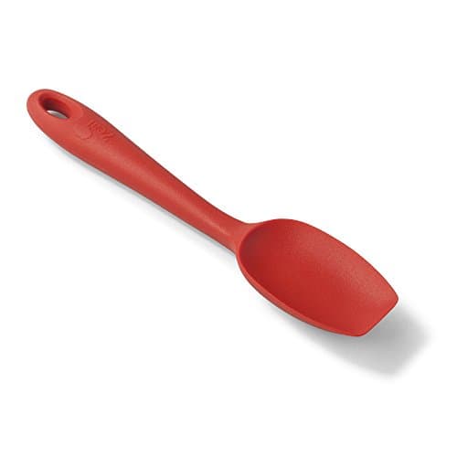 Image of Zeal Scratch Non-Stick Spatula Spoon Small (7”/20cm), Silicone, Red, 7-Inch