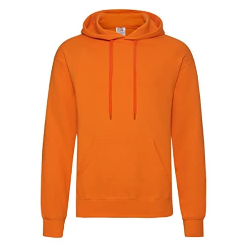 Image of Fruit of the Loom Men's Classic Hooded Sweatshirt Orange