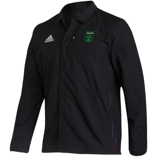 Image of adidas MLS Anthem Jacket 2022 - Austin FC, Utility Black/Mls-asf-6ab, XS