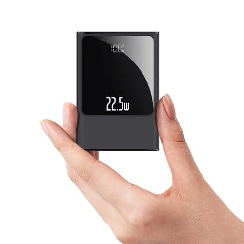 Image of 22.5W Super Fast Power Bank 10000mAh USB C Outputs & Inputs Portable phone Charger Mini Battery Pack Compatible with iPhone Samsung Tablet and More(Black)