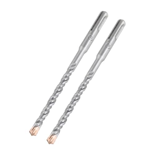 Image of HILPATY SDS Plus Masonry Drill Bits 8 x 160mm x 2pcs Tungsten Carbide Cross Tip Rotary Hammer Drill bit for Masonry, Concrete, Brick Wall, Cement, Stone
