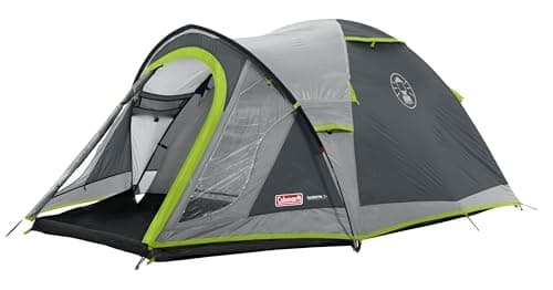 Image of Coleman Unisex Darwin 3 Plus Tent, Camping and hiking tent, 100 Percentage water-proof, Sewn in groundsheet, A compact and light Igloo trekking tent which can be put up quickly, Grey, One Size