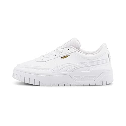Image of Puma Womens Cali Dream Leather Trainers White/White 4