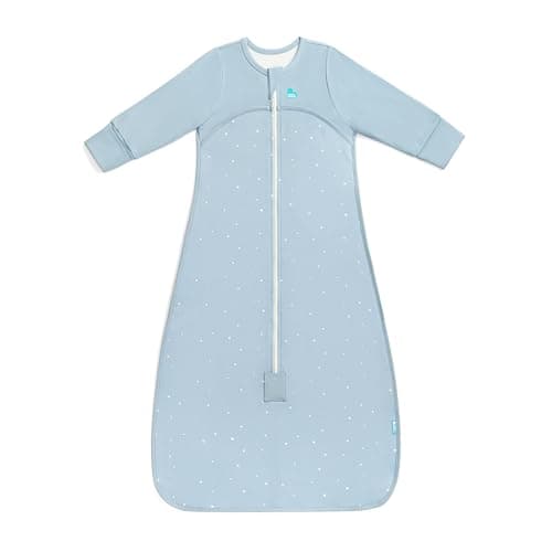 Image of Love To Dream™ Sleep Bag, 6-18 Months - Twinkle Powder Blue | Long Sleeve, Wearable Blanket | Built-In Quilt | 1.0 TOG Ideal for Spring & Summer (20–24°C) | Machine Washable Cotton & Double Zip