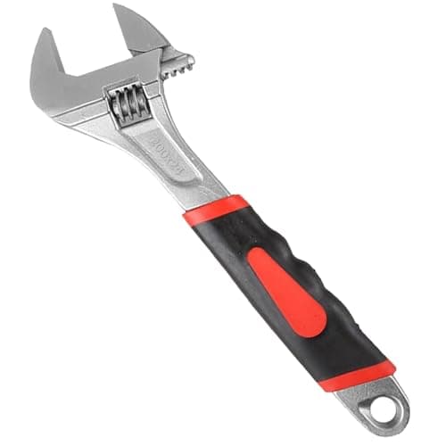 Image of TEYIAN 8-inch Adjustable Spanner Adjustable Wrench Set Multifunctional Carbon Steel Shifter Spanner Wide Opening Jaws Wrench Soft Grip Handles Hand Tools Plumbers Tools