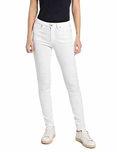 Image of REPLAY Damen Jeans Luzien Skinny-Fit, Optical White 001 (Weiß), 27W / 30L