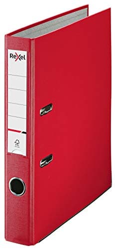Image of Rexel A4 Lever Arch File, Red, 50 mm Spine Width, Economic Range, 2115542