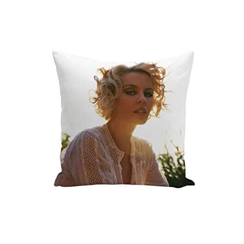 Image of French Unicorn Kylie Minogue Famous Star Cushion Cover with Singer Artist Music (40 x 40 cm)