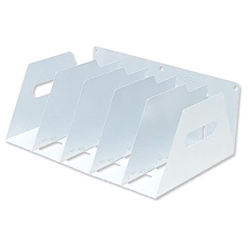 Image of Rotadex Lever Arch Filing Rack Portable Rigid Metal W425xD300xH160mm White Ref LAR5