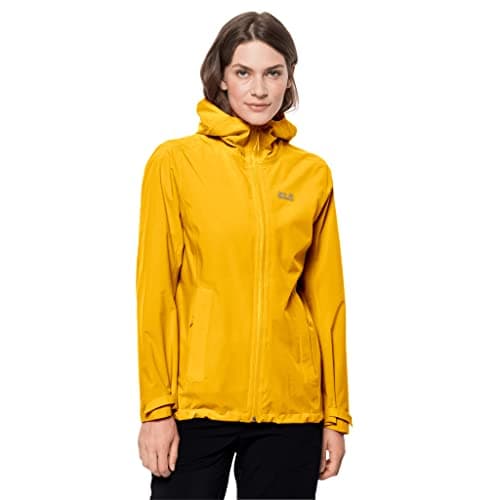 Image of Jack Wolfskin Women's Pack & Go Shell W Outdoor Jacket, Burly Yellow Xt, S (Pack of 2)