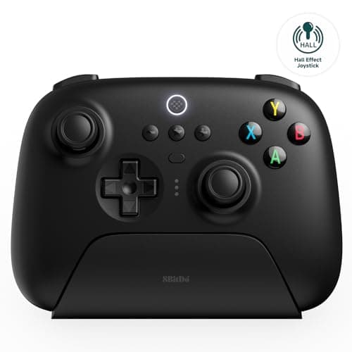 Image of 8Bitdo Ultimate 2.4G Wireless Controller, Hall Effect Joystick Update, Gaming Controller with Charging Dock for PC, Android, Steam Deck & Apple (Black)