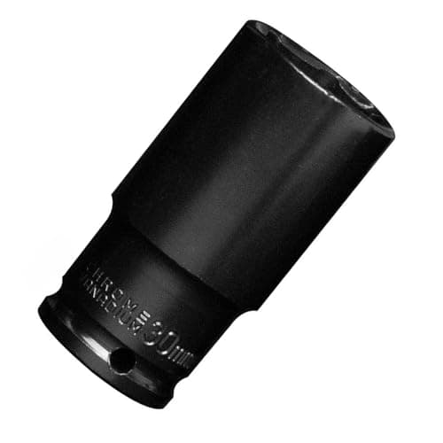 Image of 30MM Impact Socket 1/2 Inch Drive, Deep 6-Point Wheel Nut Socket Set, CR-MO for Easy Car Repair, Mechanical Maintenance, and Home Use (30MM)