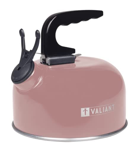 Image of Valiant 1L Portable Camping Whistling Kettle - Pink