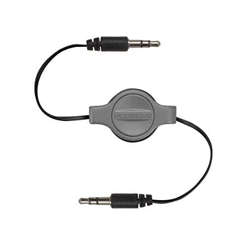 Image of Scosche IU3.5RCSG Replay 3.5mm Retractable Auxiliary Audio Cable 3-foot in Space Gray/Black