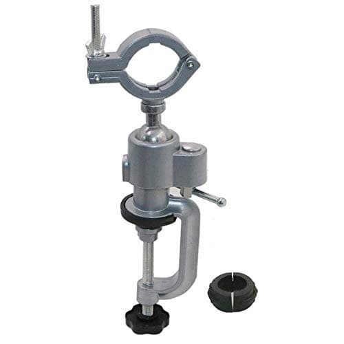 Image of ANCLLO Universal Mini Vice Pivoting Multi-angle Vice Aluminum Vise Tool Clamp-on Table Bench Grinder Holder Electric Drill Stand Vise for Woodworking