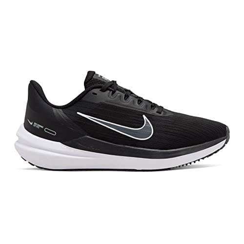 Image of NIKE Women's Air Winflo 9 Sneaker, Black/White-DK Smoke Grey-Pure Platinum, 6 UK