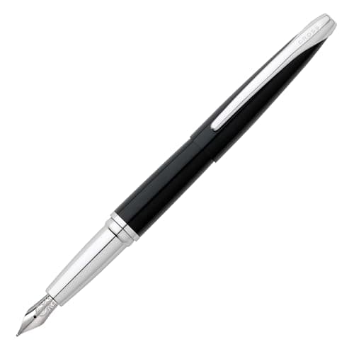 Image of CROSS ATX Medium Nib Fountain Pen - Basalt Black