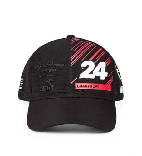 Image of Alfa Romeo Racing F1 2022 Special Edition Guanyu Zhou Driver Baseball Hat Black,One Size,U906114424