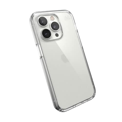 Image of Speck Clear iPhone 14 Pro Case - Drop Protection, Scratch Resistant Dual Layer Slim Phone Case for 6.1 Inch iPhones 14 Pro - MagSafe Compatible - Anti-Yellowing - Presidio Perfect - Clear