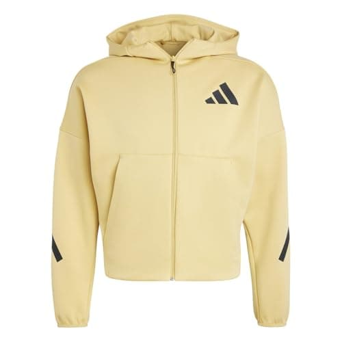 Image of adidas Womens Z.N.E. Full Zip Hoodie Oat M