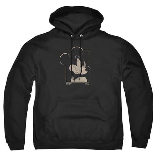 Image of Cotton Soul Disney Mickey Mouse Portrait Hoodie, Black, Small