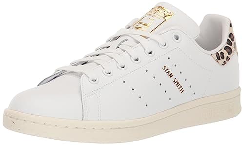 Image of adidas Women's Stan Smith Shoe Sneaker, White/Supplier Colour/Gold Metallic, 11