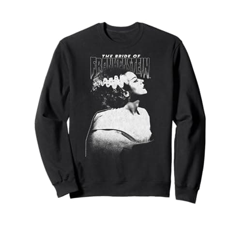 Image of Universal Monsters Bride Of Frankenstein Dark Portrait Sweatshirt