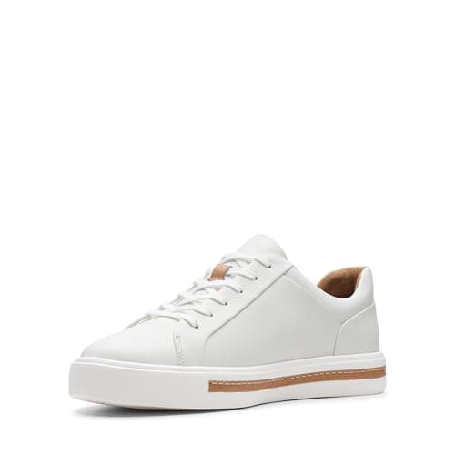 Image of Clarks Un Maui Lace Womens White Leather, 4.5